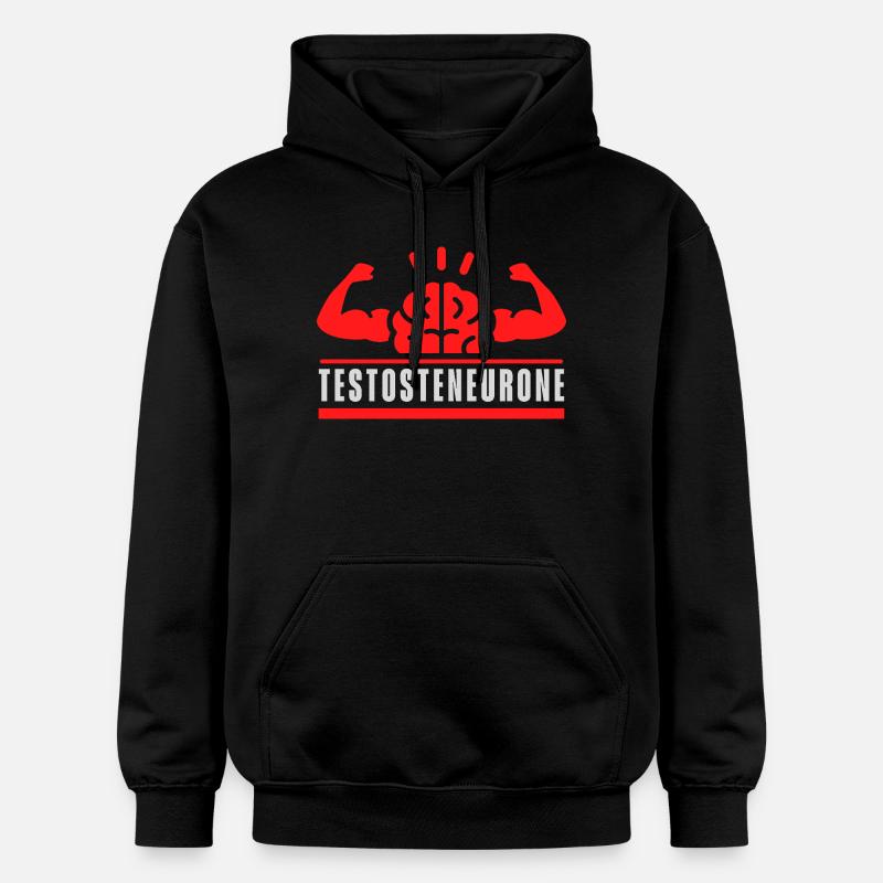 Testosteneurone - Sweat à capuche Softstyle® Gildan Unisexe - noir