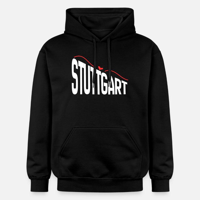 Stuttgart - Sweat à capuche Softstyle® Gildan Unisexe - noir