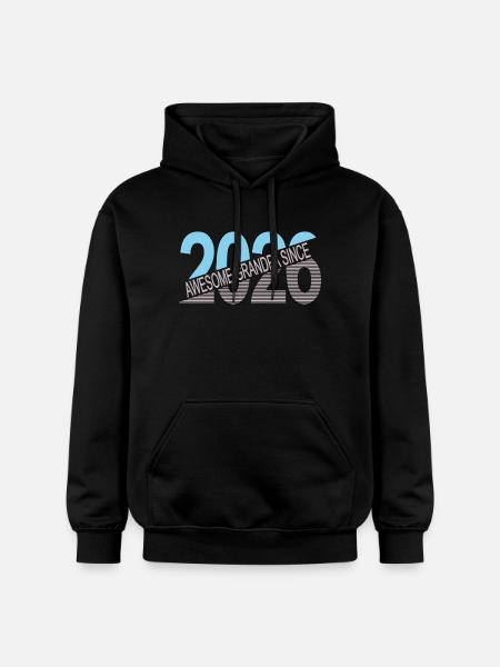 Awesome_grandpa_since_2026 - Sweat à capuche Softstyle® Gildan Unisexe - noir