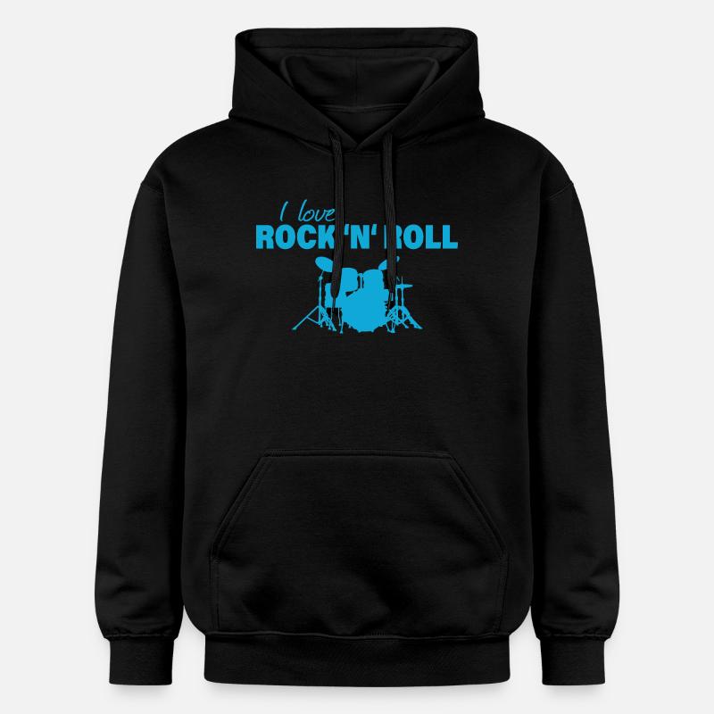 Rock and roll - Sweat à capuche Softstyle® Gildan Unisexe - noir
