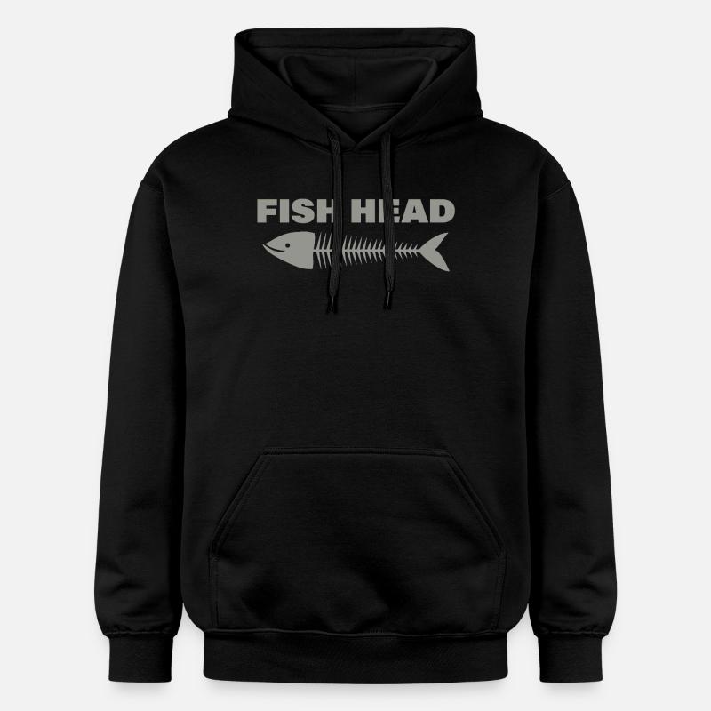 tête de poisson - Sweat à capuche Softstyle® Gildan Unisexe - noir