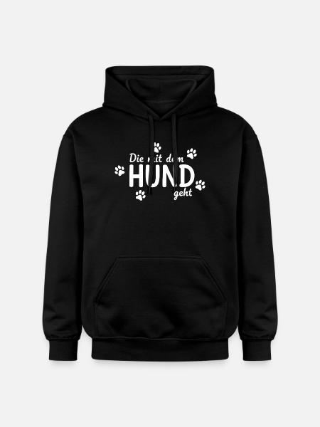 Celui avec le chien dit - Sweat à capuche Softstyle® Gildan Unisexe - noir