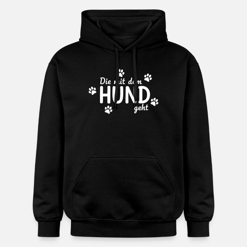 Celui avec le chien dit - Sweat à capuche Softstyle® Gildan Unisexe - noir