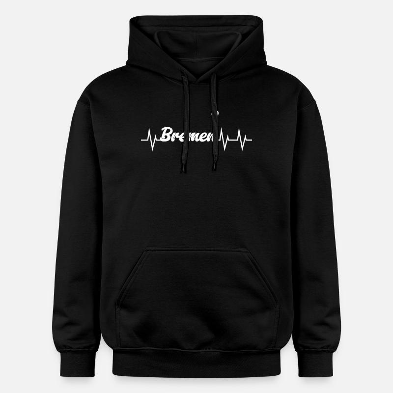 Heartbeat Brême - Sweat à capuche Softstyle® Gildan Unisexe - noir