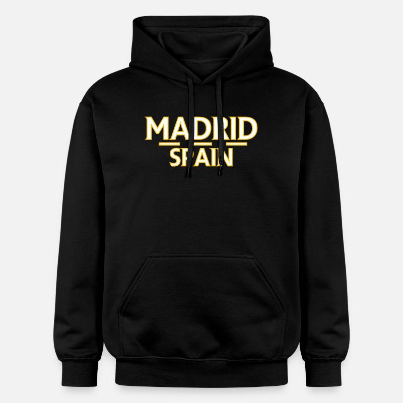 Madrid – Espagne - Sweat à capuche Softstyle® Gildan Unisexe - noir
