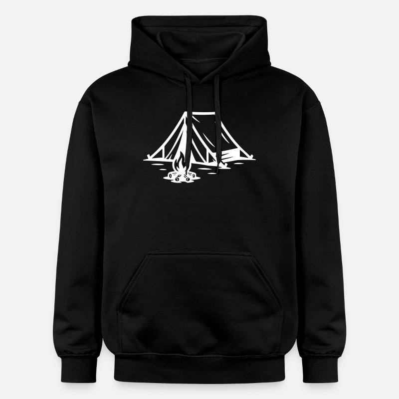 Feu de camp sous tente - Sweat à capuche Softstyle® Gildan Unisexe - noir