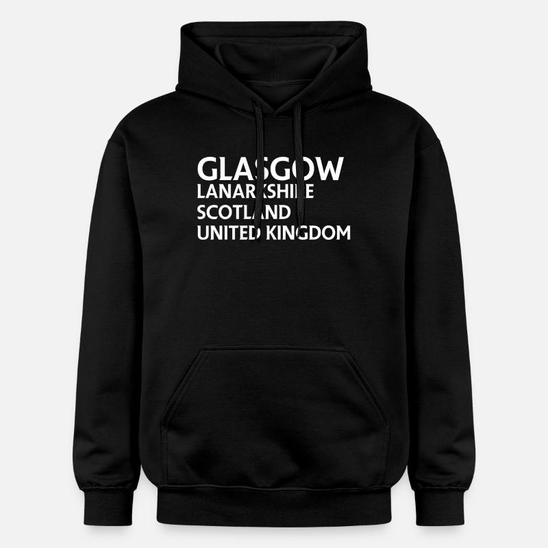 Glasgow – Scotland Textdesign - Sweat à capuche Softstyle® Gildan Unisexe - noir