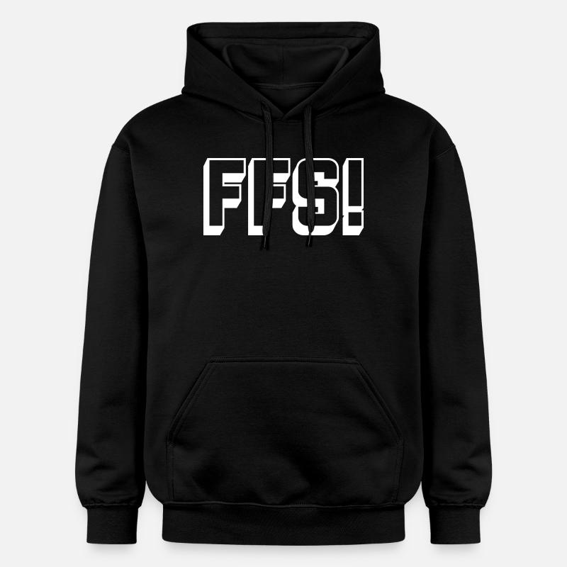 swear_FFS_white - Sweat à capuche Softstyle® Gildan Unisexe - noir