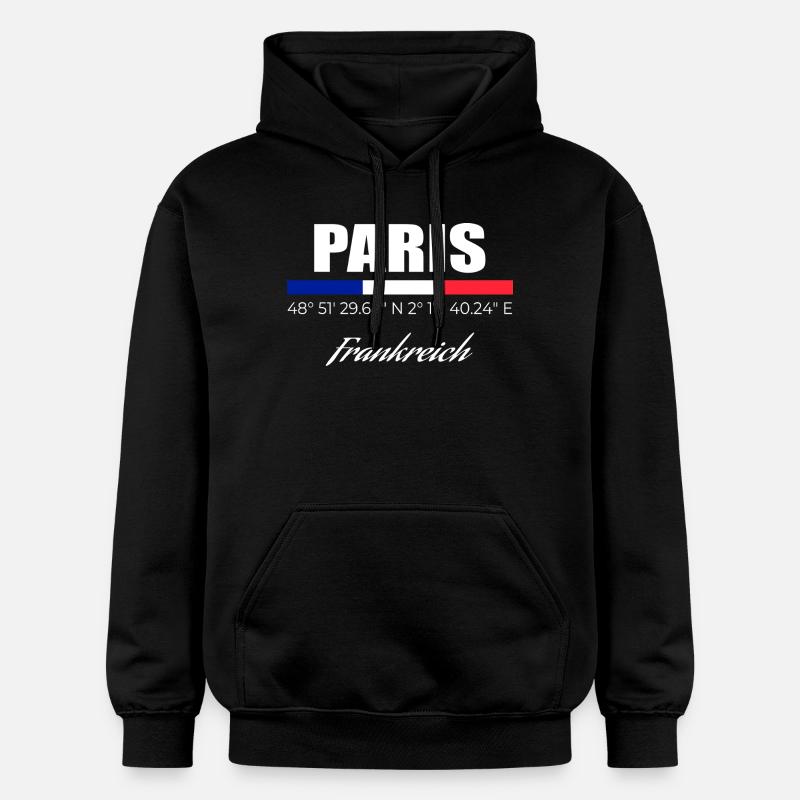 Paris - Sweat à capuche Softstyle® Gildan Unisexe - noir