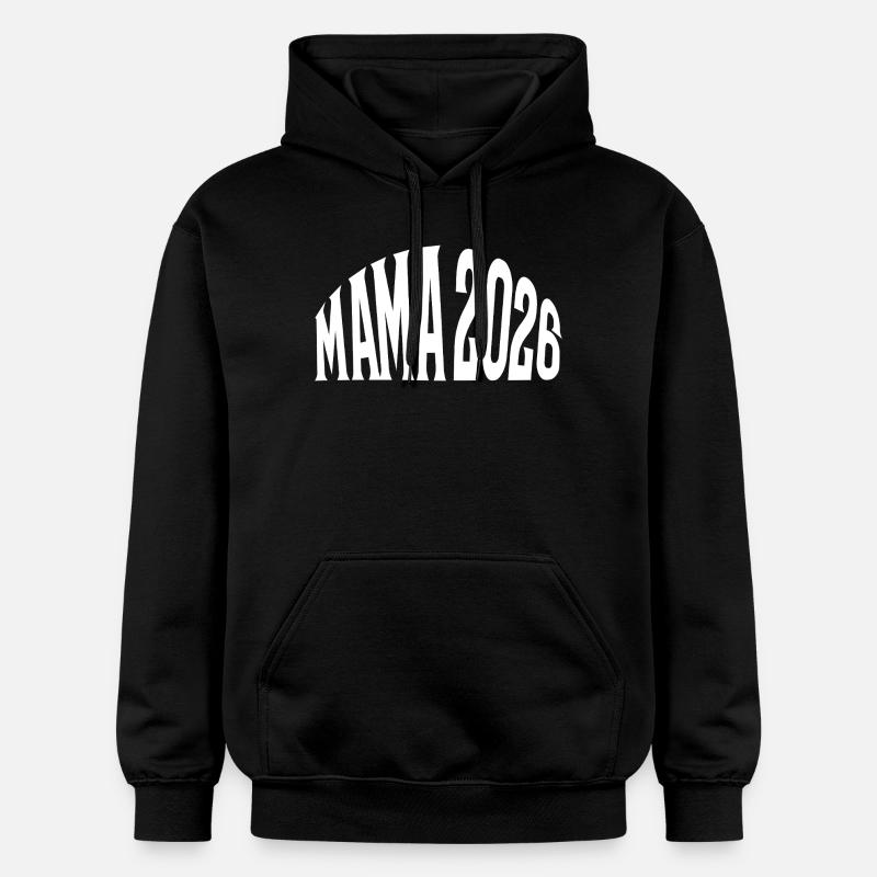 Maman 2026 - Sweat à capuche Softstyle® Gildan Unisexe - noir