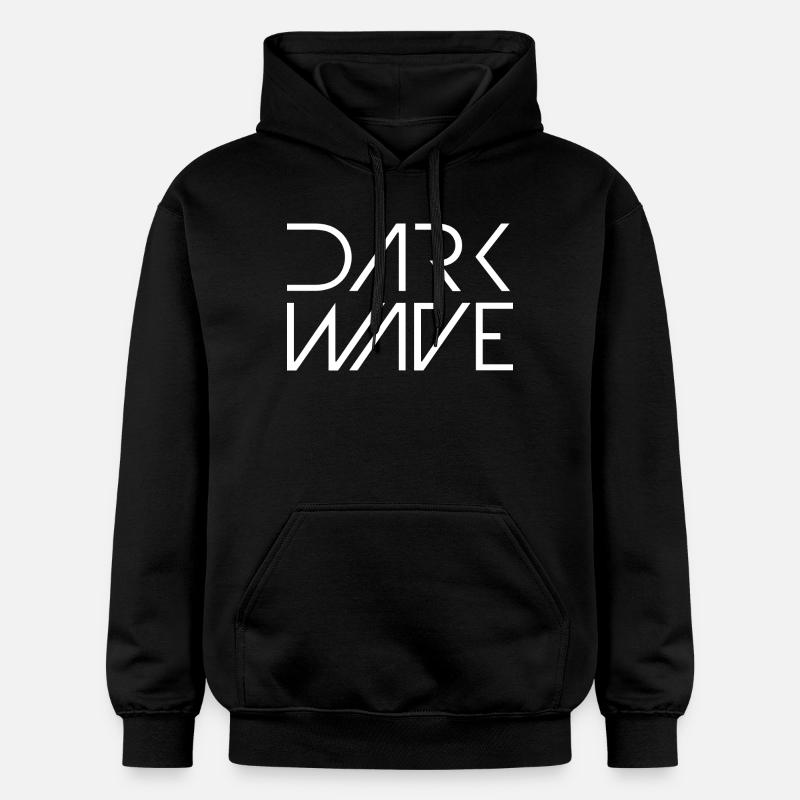 Dark Wave Geometric Tee - Sweat à capuche Softstyle® Gildan Unisexe - noir