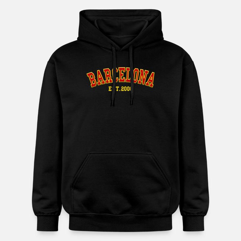 Barcelone Fondée en 2006 - Sweat à capuche Softstyle® Gildan Unisexe - noir