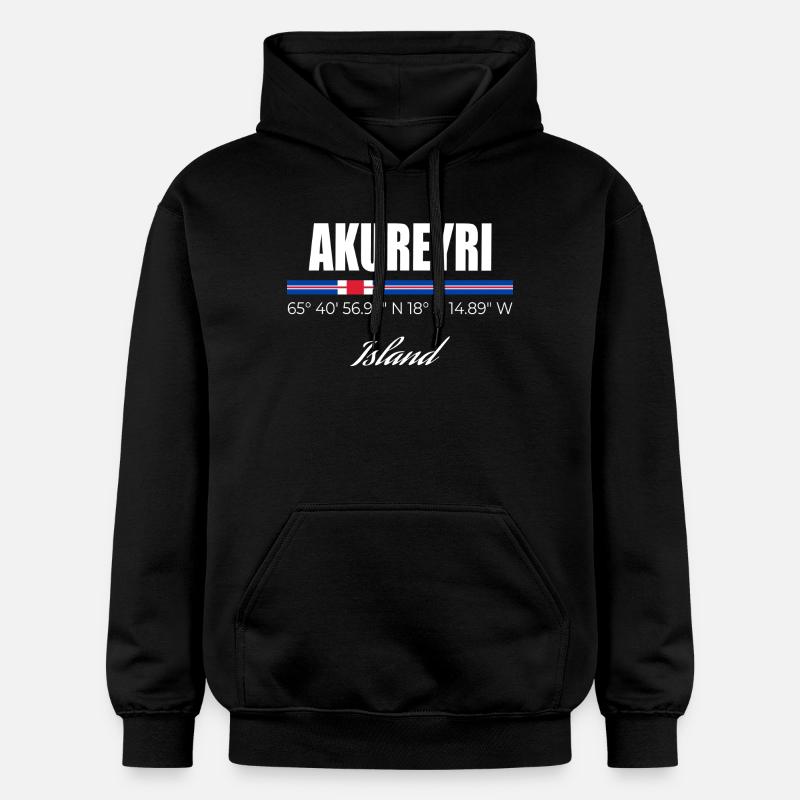 Akureyri - Sweat à capuche Softstyle® Gildan Unisexe - noir