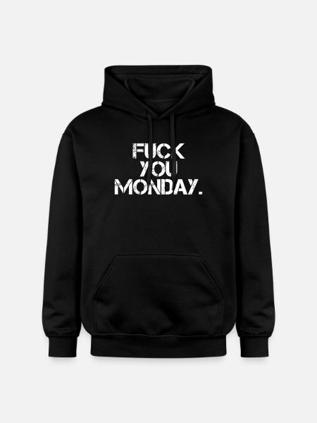 Fuck You Monday - Gildan Unisex Softstyle® Midweight Hoodie - black