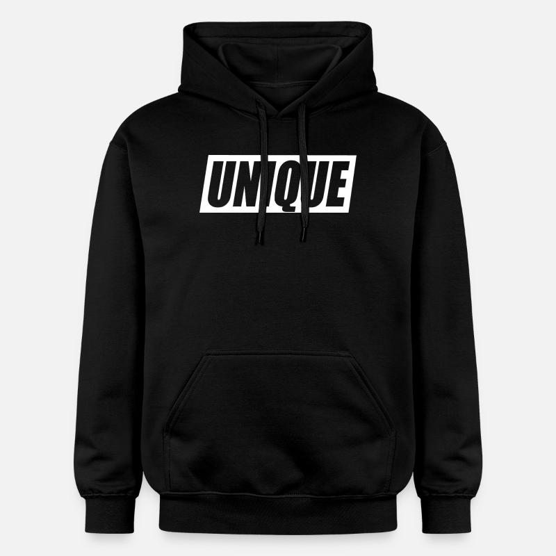 unique unique unique self-worth unique - Gildan Unisex Softstyle® Midweight Hoodie - black