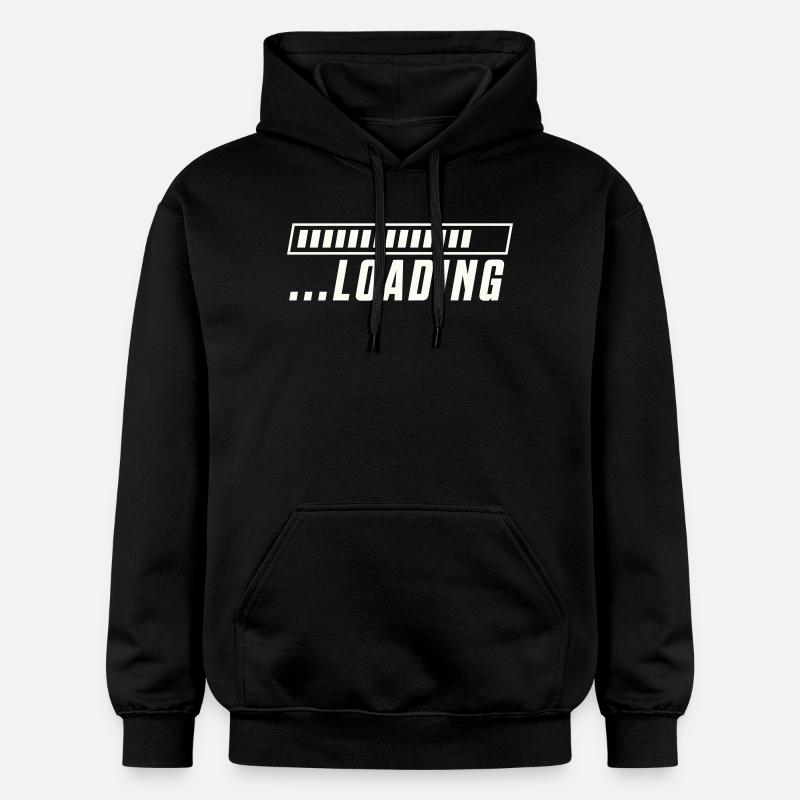 Loading Bar Loading Progress - Gildan Unisex Softstyle® Midweight Hoodie - black