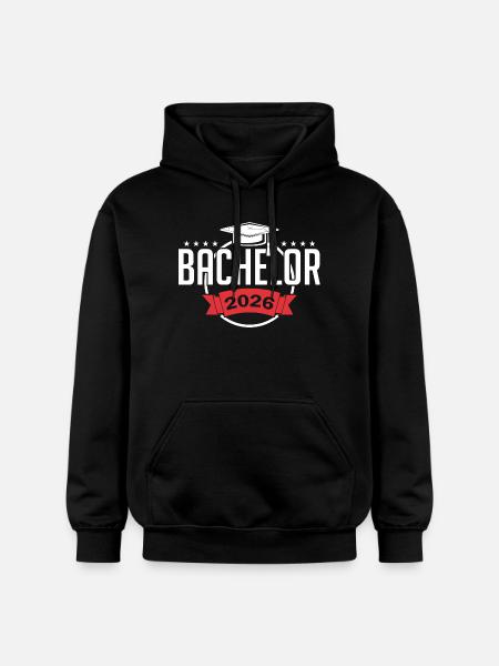 Bachelor 2026 Graduation Graduation - Gildan Unisex Softstyle® Midweight Hoodie - black