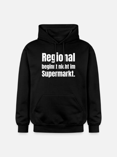 Regionalität statt Supermarkt-Standard - Gildan Unisex Softstyle® Midweight Hoodie - Schwarz