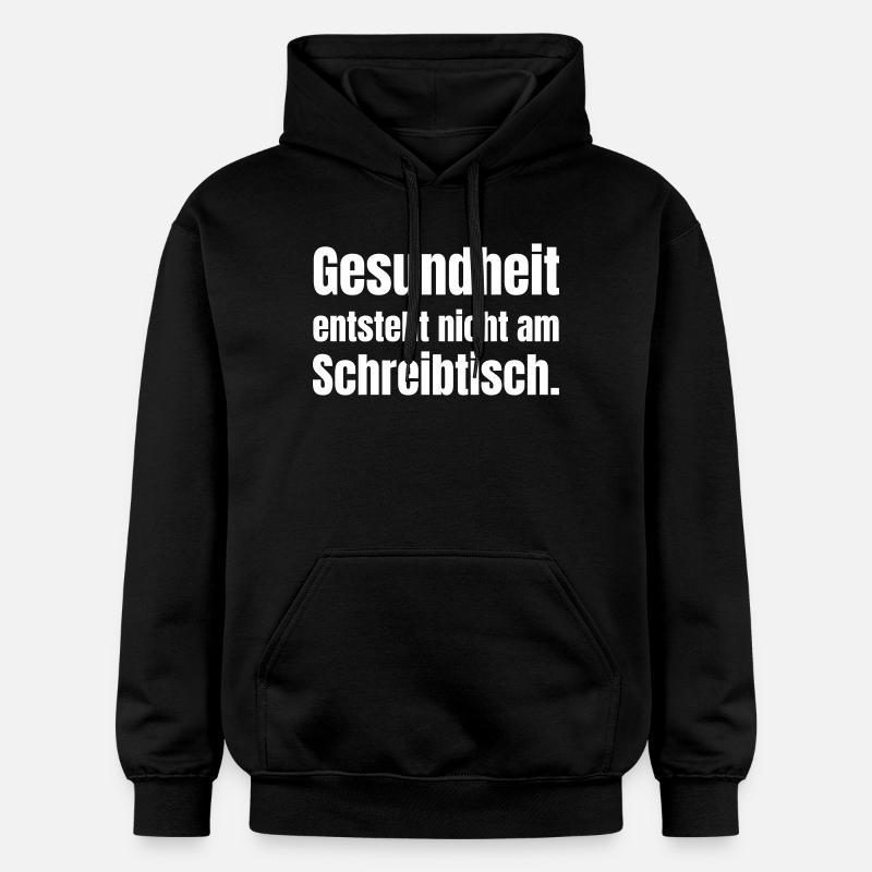 Santé en dehors du bureau - Sweat à capuche Softstyle® Gildan Unisexe - noir