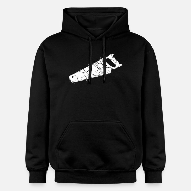 Outil Grunge Saw Fox Tail - Sweat à capuche Softstyle® Gildan Unisexe - noir