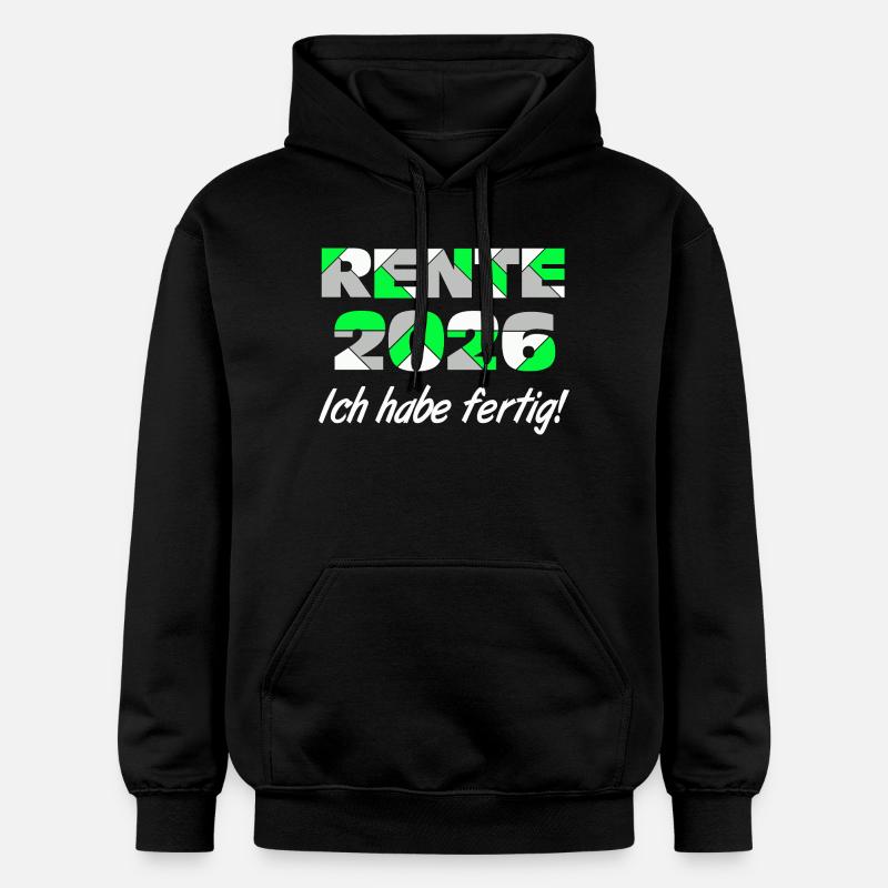Pension 2026, j’en ai fini - Sweat à capuche Softstyle® Gildan Unisexe - noir
