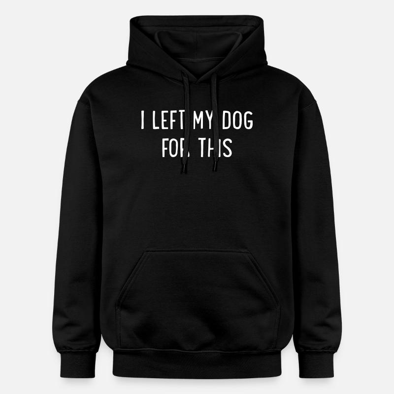Chien seul - Sweat à capuche Softstyle® Gildan Unisexe - noir