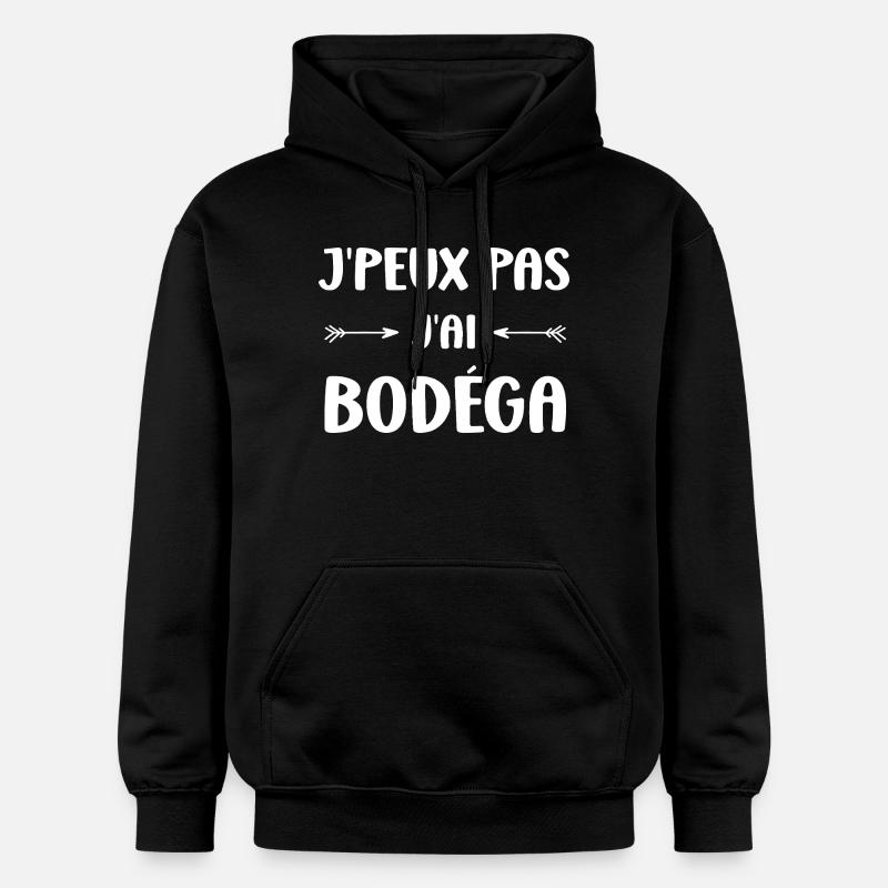 J'peux pas j'ai bodéga - Sweat à capuche Softstyle® Gildan Unisexe - noir