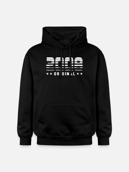 2008 Original Retrodesign | Birthday - Gildan Unisex Softstyle® Midweight Hoodie - black