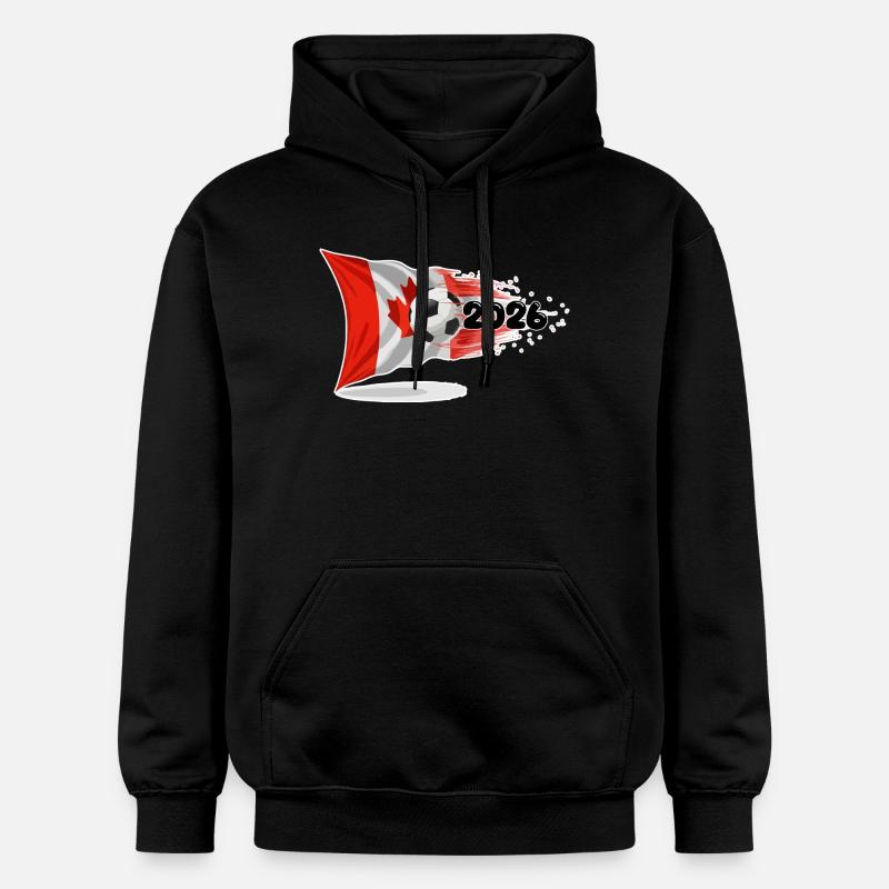 Canada 2026 Soccer Rush - Sweat à capuche Softstyle® Gildan Unisexe - noir