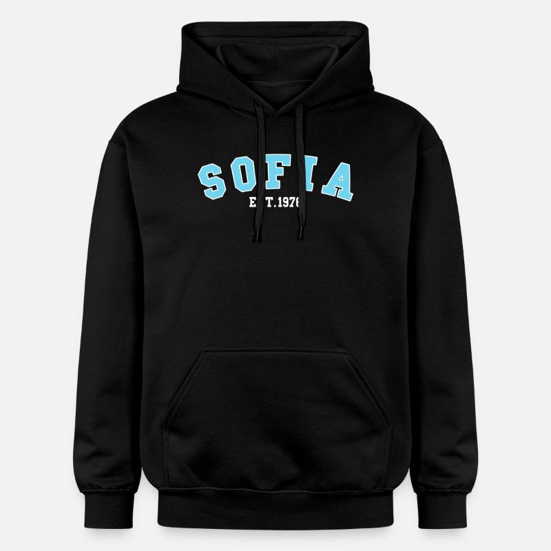 Sofia gegründet 1976 - Gildan Unisex Softstyle® Midweight Hoodie - Schwarz