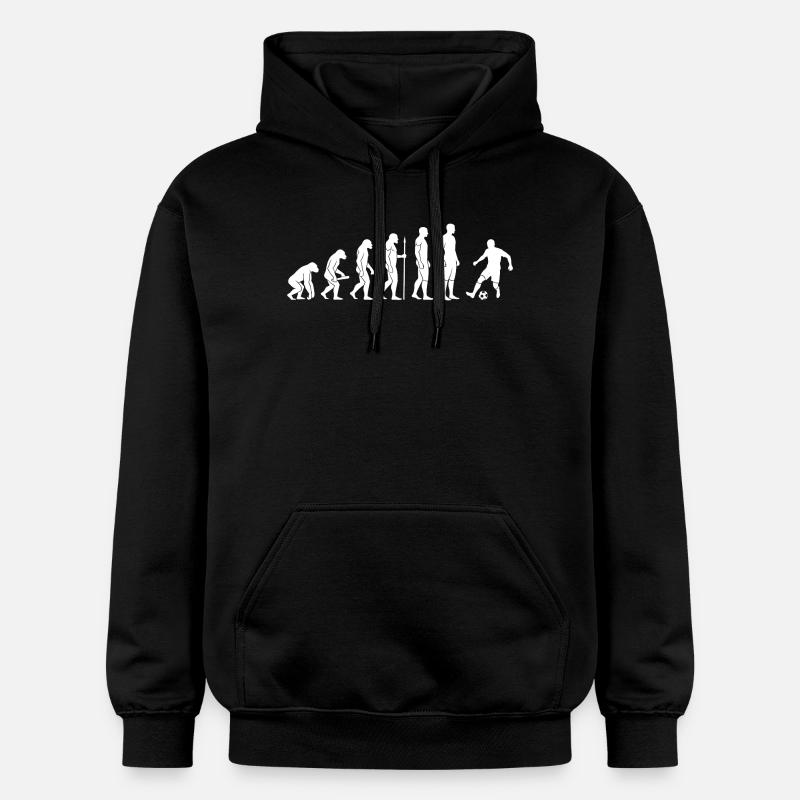 Évolution du joueur de football - Sweat à capuche Softstyle® Gildan Unisexe - noir