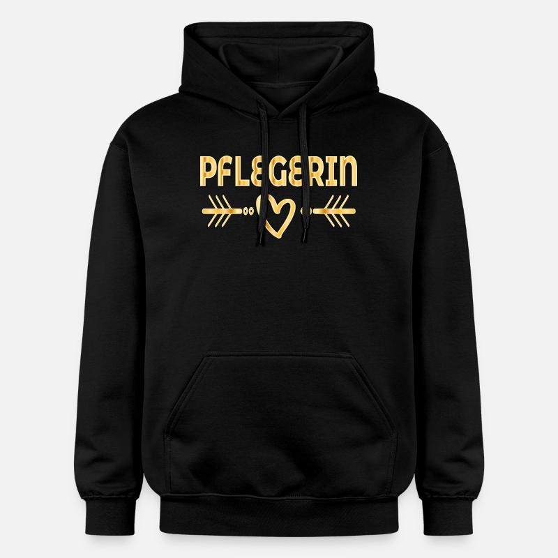 Cœur, merci, infirmière - Sweat à capuche Softstyle® Gildan Unisexe - noir