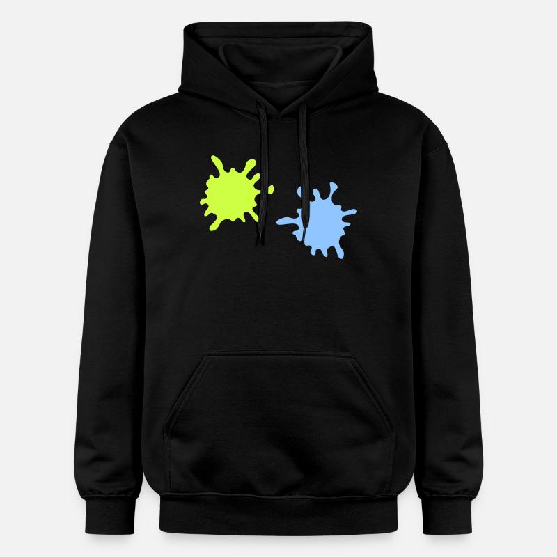 Éclaboussures de néon - Sweat à capuche Softstyle® Gildan Unisexe - noir