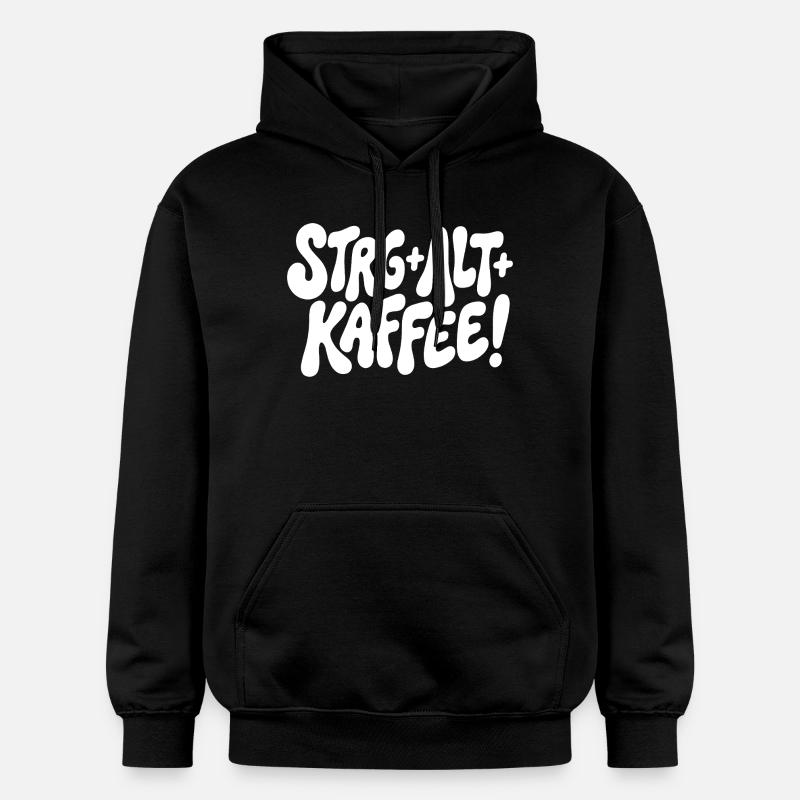 Ctrl Alt Coffee Design - Sweat à capuche Softstyle® Gildan Unisexe - noir