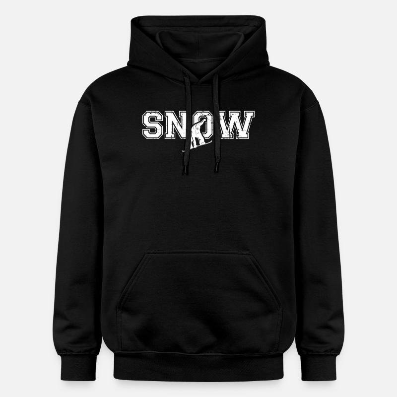 Snowboard Snowsnowboard - Sweat à capuche Softstyle® Gildan Unisexe - noir
