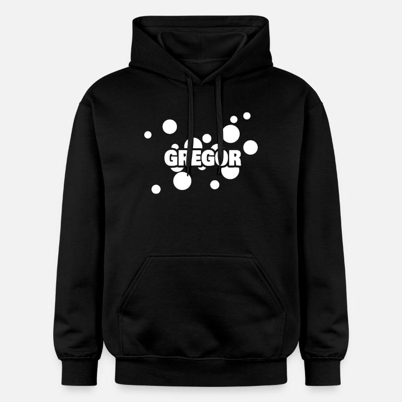 Prénom Gregor - Sweat à capuche Softstyle® Gildan Unisexe - noir