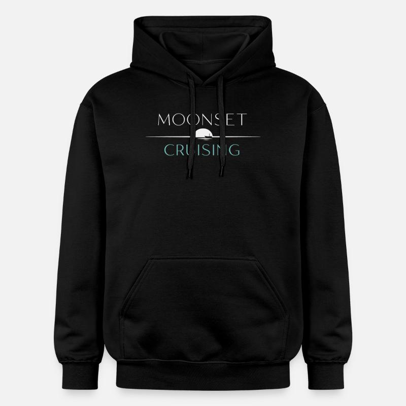 Navigation de nuit avec - Sweat à capuche Softstyle® Gildan Unisexe - noir