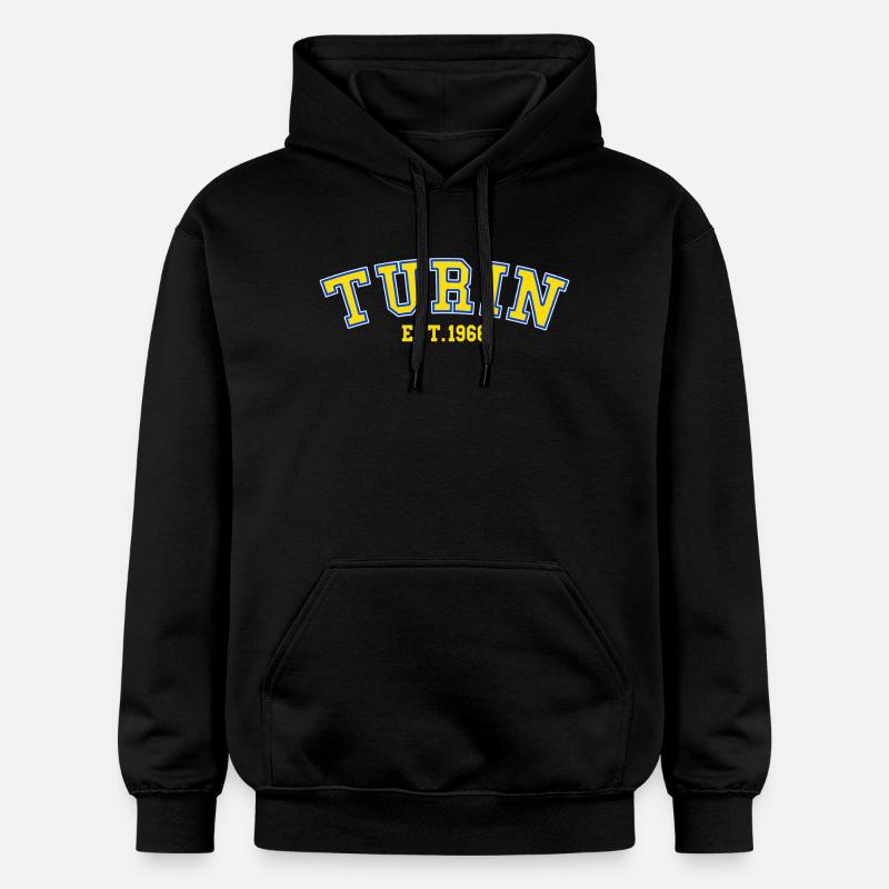 Turin Fondée en 1966 - Sweat à capuche Softstyle® Gildan Unisexe - noir