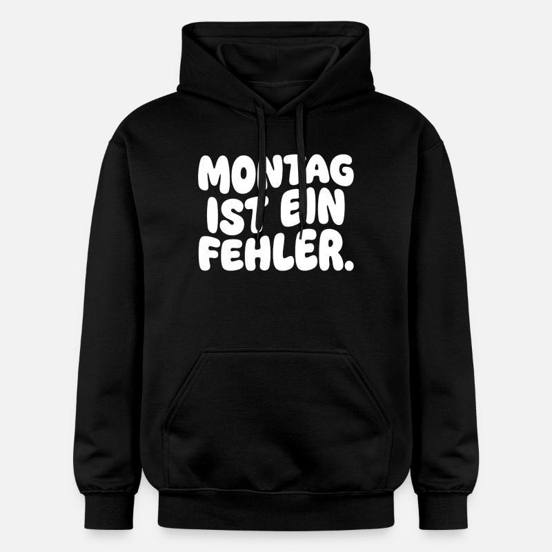 Lundi est une erreur - Sweat à capuche Softstyle® Gildan Unisexe - noir