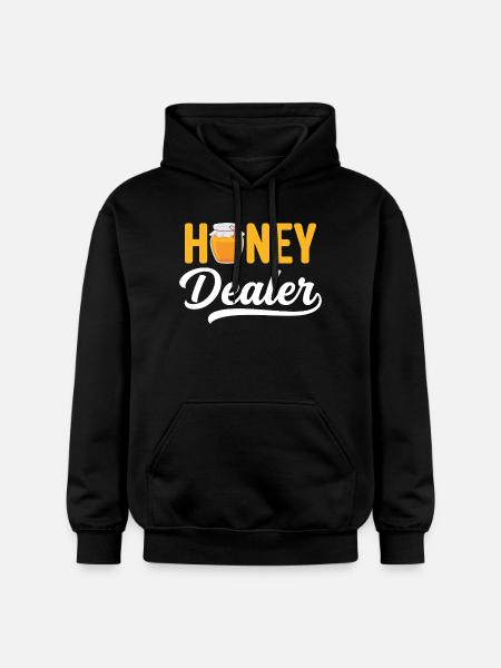 Honey Dealer Beekeeper Honeycomb Beekeeping - Gildan Unisex Softstyle® Midweight Hoodie - black