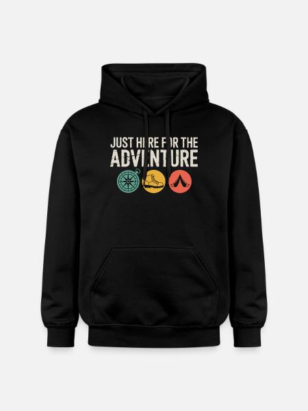 Adventure Icons: Compass Boot Tent - Gildan Unisex Softstyle® Midweight Hoodie - black