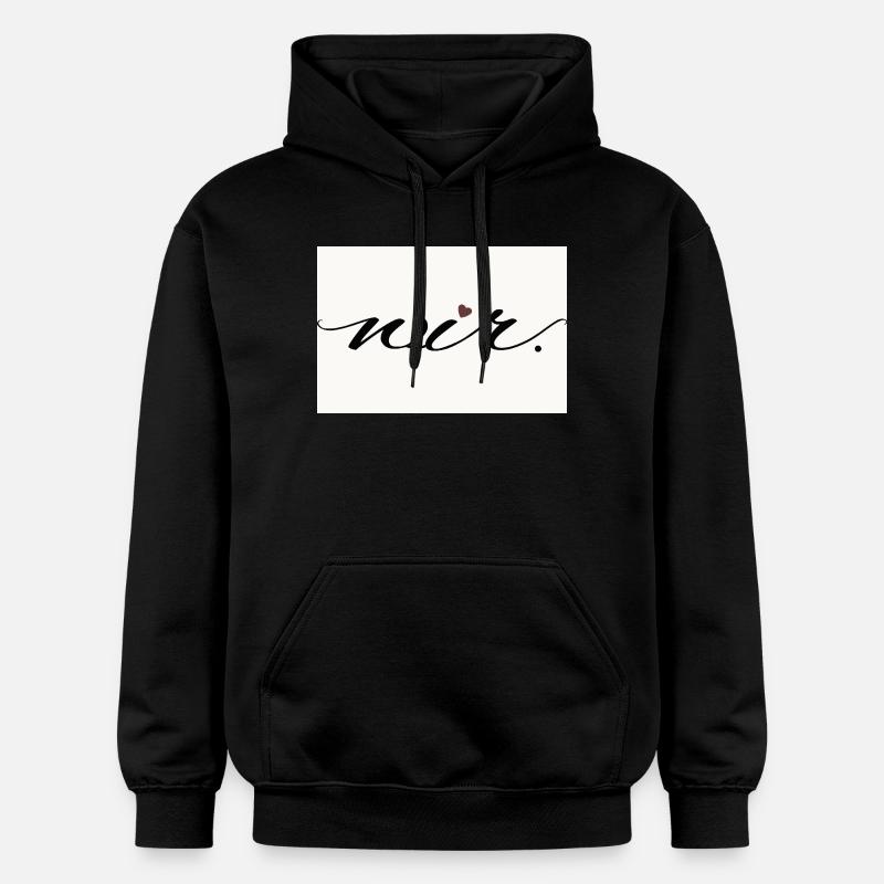 Nous. – Chemise Modern Love Statement - Sweat à capuche Softstyle® Gildan Unisexe - noir