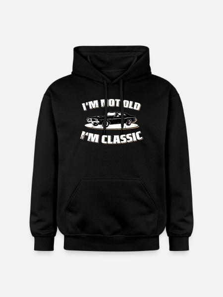 I'M NOT OLD I'M CLASSIC - Gildan Unisex Softstyle® Midweight Hoodie - Schwarz