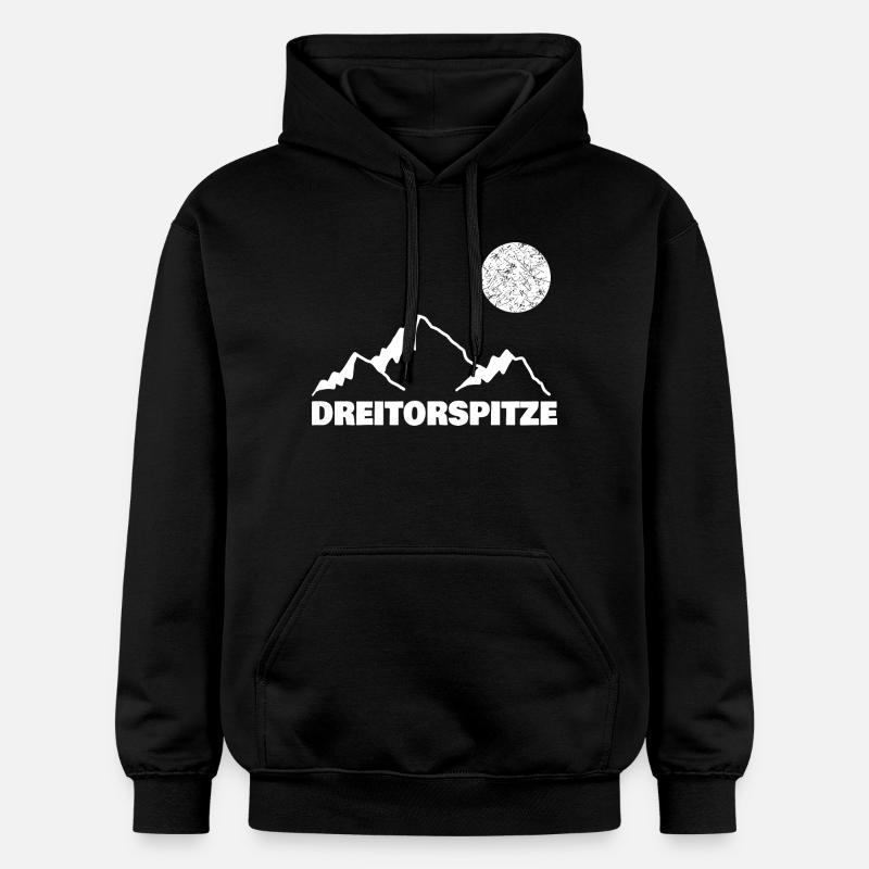 Dessus à trois buts - Sweat à capuche Softstyle® Gildan Unisexe - noir