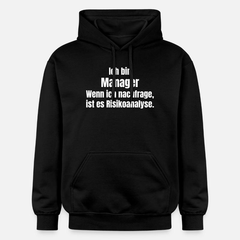 Ich bin Manager Risikoanalyse - Gildan Unisex Softstyle® Midweight Hoodie - Schwarz