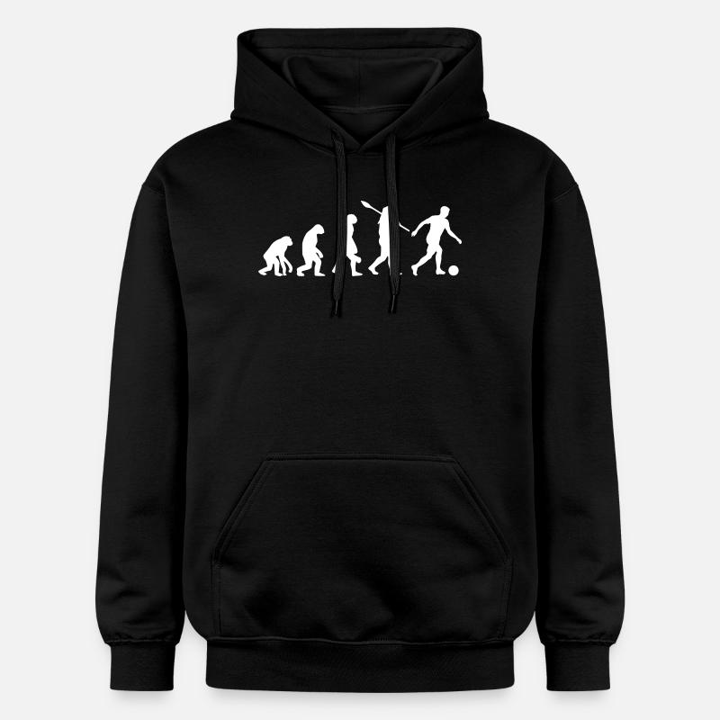 Évolution du football | Évolution du football - Sweat à capuche Softstyle® Gildan Unisexe - noir