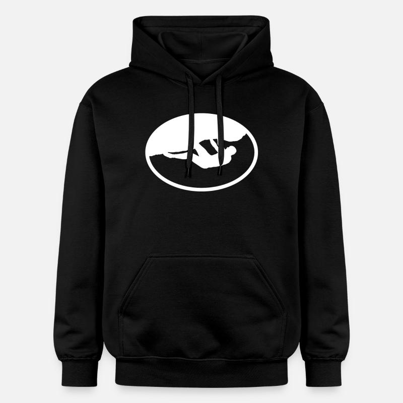 Boulderer en plein air - Sweat à capuche Softstyle® Gildan Unisexe - noir