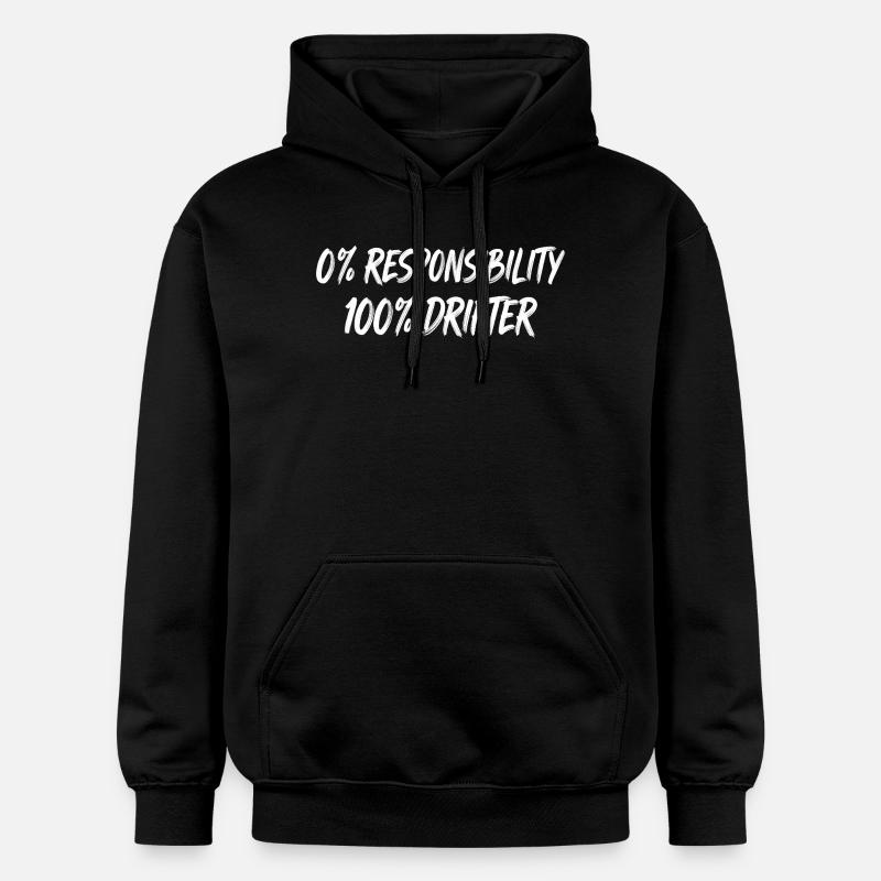 0 % Responsabilité 100 % Vagabond - Sweat à capuche Softstyle® Gildan Unisexe - noir