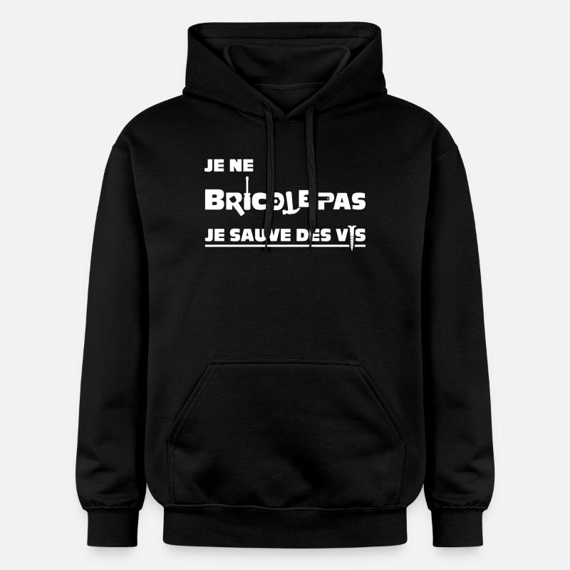 I DON'T TINKER, I SAVE SCREWS! - Gildan Unisex Softstyle® Midweight Hoodie - black
