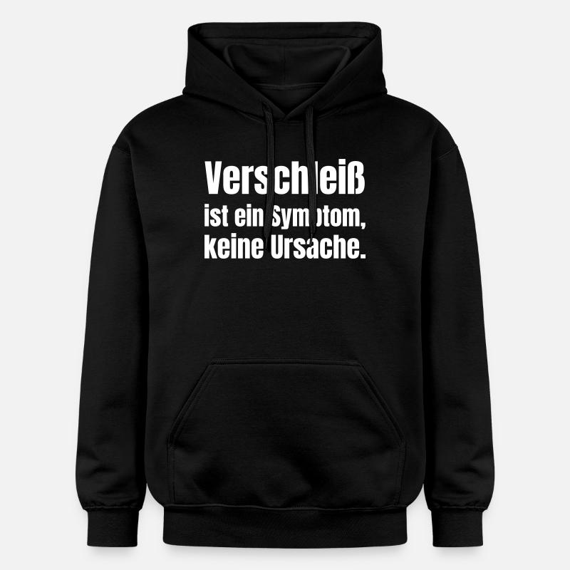 Verschleiß ist Symptom - Gildan Unisex Softstyle® Midweight Hoodie - Schwarz